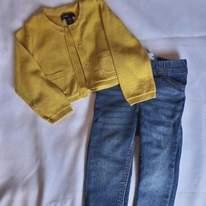 Cardigan and Jean pair